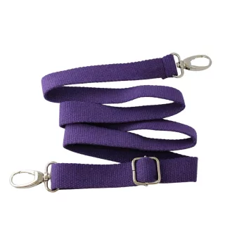  Purple Cotton Bag Strap 3 cm – Adjustable, Detachable Shoulder Strap, Nickel