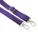 Purple Cotton Bag Strap 3 cm – Adjustable, Detachable Shoulder Strap, Nickel