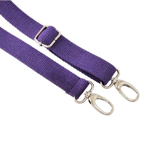 bag shoulder strap Cotton, Purple, 30 mm, 