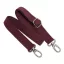 Wine Red Cotton Bag Strap 3 cm – Adjustable, Detachable Shoulder Strap, Nickel