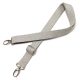 bag shoulder strap Cotton, Grey, 30 mm, Nickel