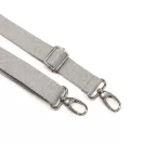 Grey Cotton Bag Strap 3 cm – Adjustable, Detachable Shoulder Strap,  Nickel
