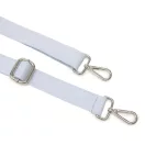bag shoulder strap Cotton, Light Blue, 30 mm, Nickel