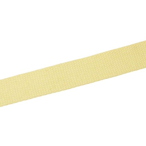 bag shoulder strap Cotton, Pale Yellow, 30 mm, Nickel