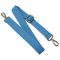 bag shoulder strap Cotton, Light Blue, 30 mm, Gold