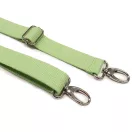 bag shoulder strap Cotton, Light Green, 30 mm, Nickel