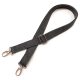 bag shoulder strap Cotton, Dark Grey, 30 mm, Nickel