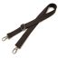 bag shoulder strap Cotton, Dark Brown, 40 mm, Nickel