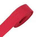 Bag shoulder strap Cotton, red, 40 mm, Nickel