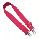 Bag shoulder strap Cotton, Pink, 40 mm, Nickel