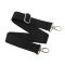 bag shoulder strap Cotton, Black, 40 mm, Nickel