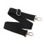 bag shoulder strap Cotton, Black, 40 mm, Nickel