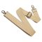 bag shoulder strap Cotton, Flax Coloured, 40 mm, Nickel