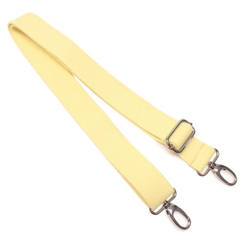 bag shoulder strap Cotton, Yellow, 40 mm, Nickel