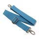 bag shoulder strap Cotton, Turquoise Blue, 40 mm, Nickel