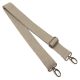 Bag shoulder strap Cotton, beige, 40 mm, Nickel