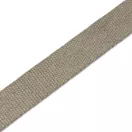 Bag shoulder strap Cotton, beige, 40 mm, Nickel