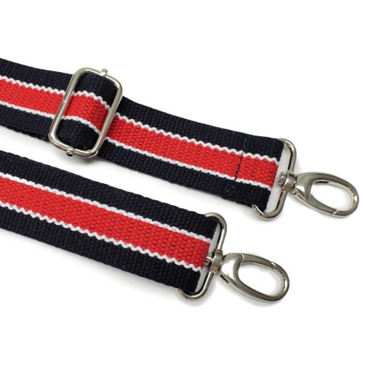 bag shoulder strap Cotton, Flax Coloured, 40 mm, Nickel, with Shoulder Pad
