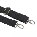 bag shoulder strap Cotton, Dark Grey, 40 mm, Nickel