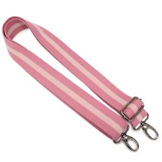 Purse strap Cotton, 40 mm, pink stripes