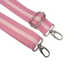 Purse strap Cotton, 40 mm, pink stripes