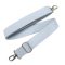 Bag shoulder strap Cotton, Baby Blue, 40 mm, Nickel