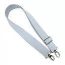 Bag shoulder strap Cotton, Baby Blue, 40 mm, Nickel