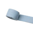 Bag shoulder strap Cotton, Baby Blue, 40 mm, Nickel