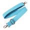 bag shoulder strap Cotton, Turquoise Blue, 40 mm, Nickel
