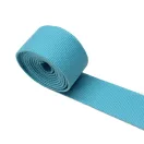 bag shoulder strap Cotton, Turquoise Blue, 40 mm, Nickel