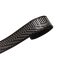 Black-Silver Satin Strap, 40 mm