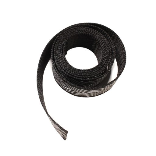 Black-Silver Satin Strap, 40 mm