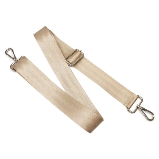 bag shoulder strap, Beige, 40 mm, Nickel
