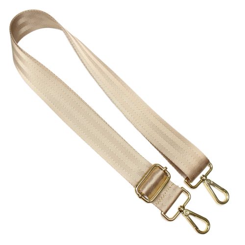 bag shoulder strap, Beige, 40 mm, Nickel