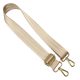 bag shoulder strap, Beige, 40 mm, Nickel