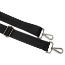 bag shoulder strap, Black, 40 mm, Nickel