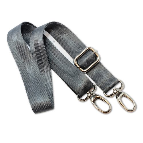 bag shoulder strap, Grey, 30 mm, Nickel
