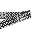 Black White ZigZag Bag Strap, 50 mm wide