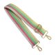 Sparkling Rainbow-striped Bag Strap, Green