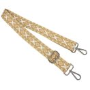 Colorful Adjustable Bag Strap, Brown– 4 cm Wide