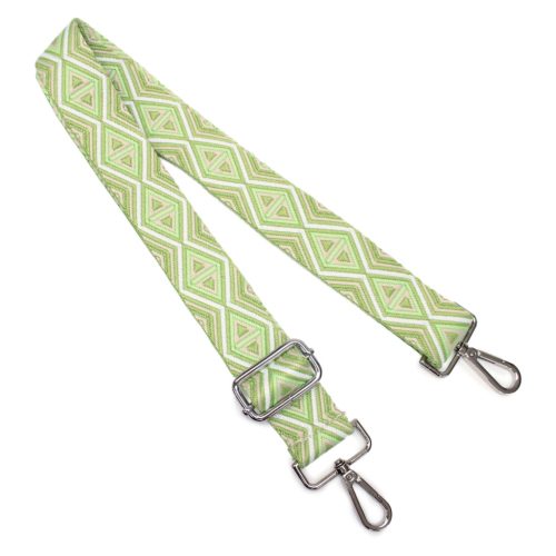 Colorful Adjustable Bag Strap, Green– 4 cm Wide