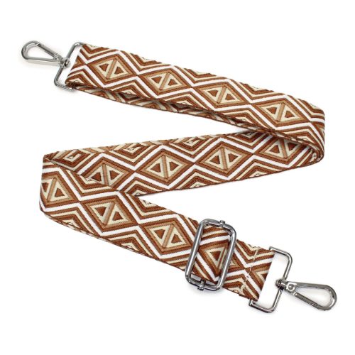 Colorful Adjustable Bag Strap, Brown– 4 cm Wide