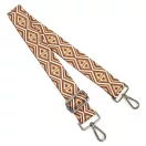 Colorful Adjustable Bag Strap, Brown– 4 cm Wide