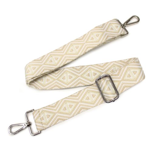 Colorful Adjustable Bag Strap, Beige – 4 cm Wide