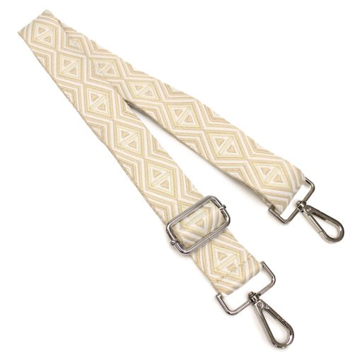 Colorful Adjustable Bag Strap, Beige – 4 cm Wide