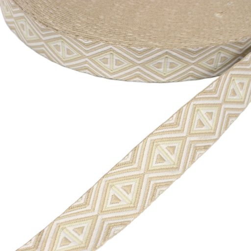 Light Beige Woven Webbing, 38 mm