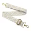 Colorful Adjustable Bag Strap, Beige Silver– 4 cm Wide