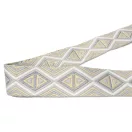 Colorful Adjustable Bag Strap, Beige Silver– 4 cm Wide