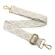 Colorful Adjustable Bag Strap, Beige Gold– 4 cm Wide