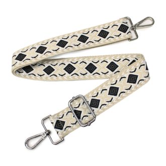   Stylish Colorful Bag Strap Black White – 4 cm Wide, Adjustable